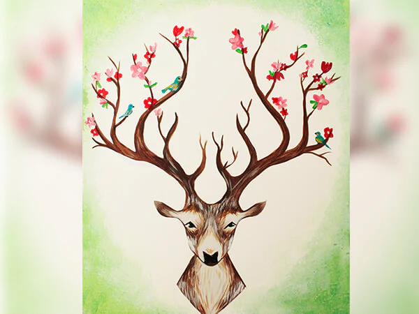 Cerf Fleuri